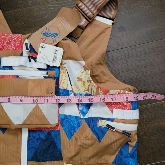 Free People On The Ascend Printed Insulated Snow Bibs Womens S Vibrant Ski - Picture 7 of 8